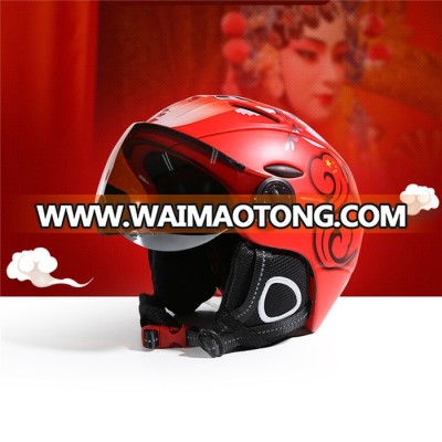 Moon Hot Selling Ski Snowboard Helmet PC+EBS Integrated Goggle Shield Low Weight Adults Men Women skihelm