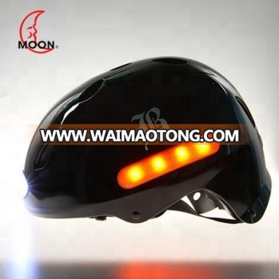 MOON ABS shell USB Rechargeable bicycle helmet with 3 LED lights skateboard safety cool E-bike Men Women Bike Ultralight CE